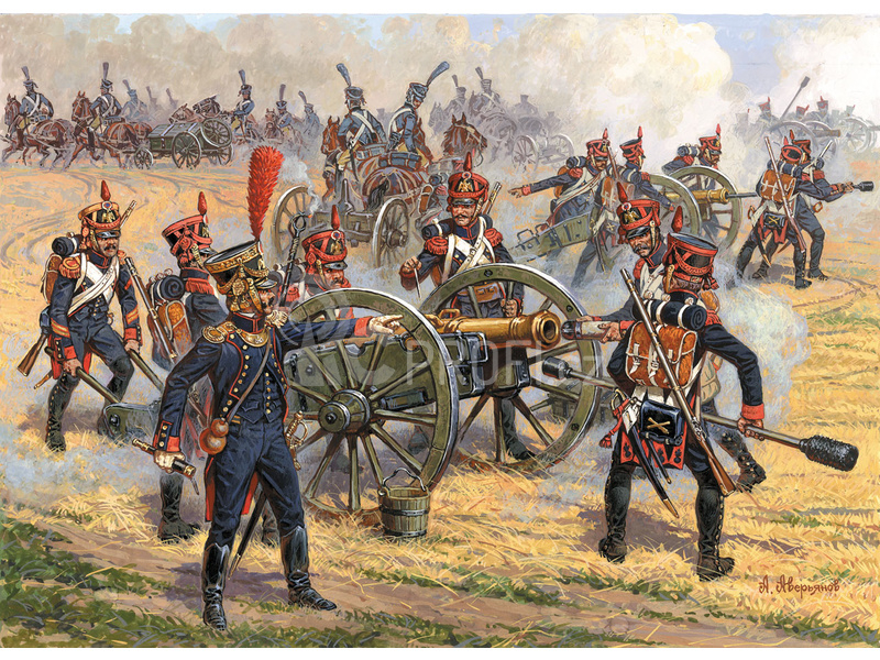 Zvezda figurky French Foot Artillery 1812-1814 (1:72)