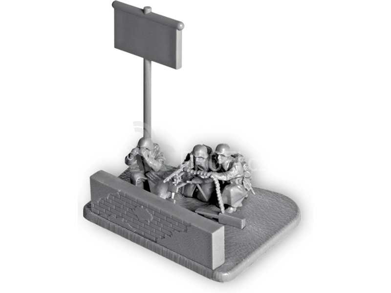 Zvezda figurky Ger. Machine-gun with Crew (Winter Uniform) (1:72)
