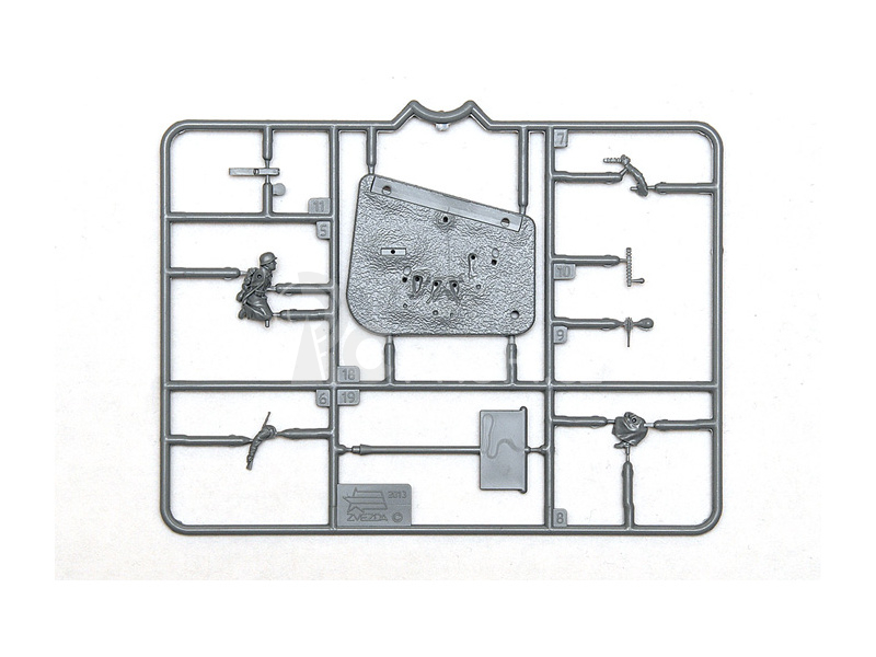 Zvezda figurky Ger. Machine-gun with Crew (Winter Uniform) (1:72)