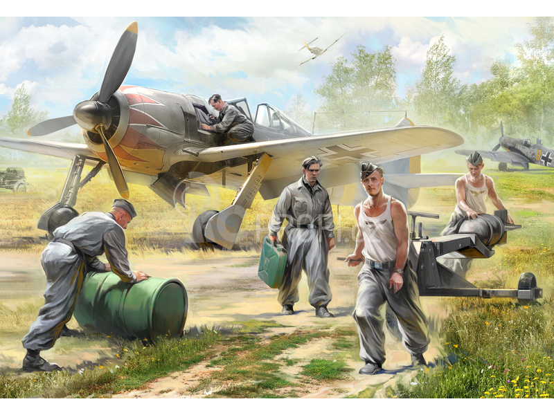 Zvezda figurky German airforce ground crew (1:72)