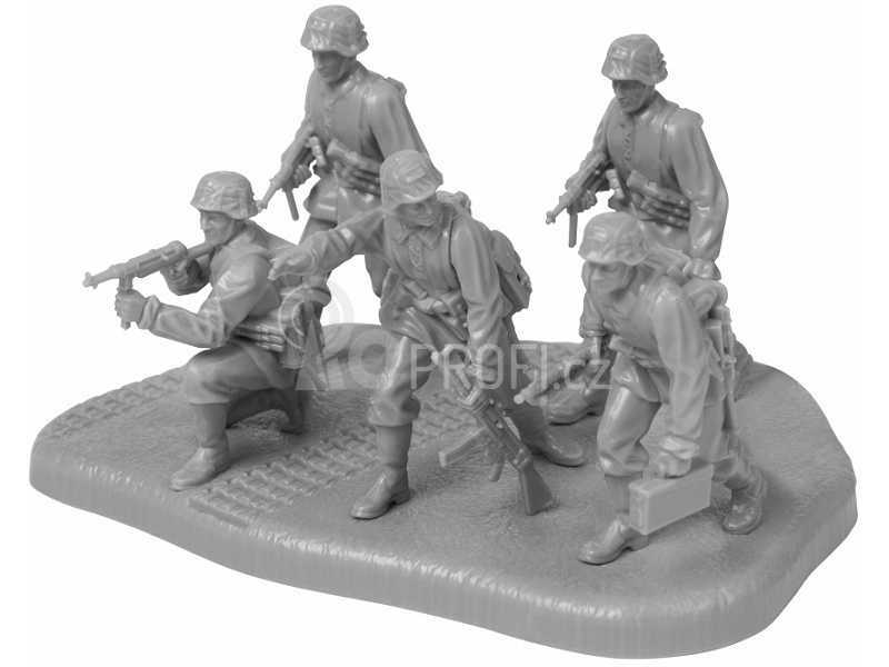 Zvezda figurky - German Panzergrenadiers WWII (1:72)
