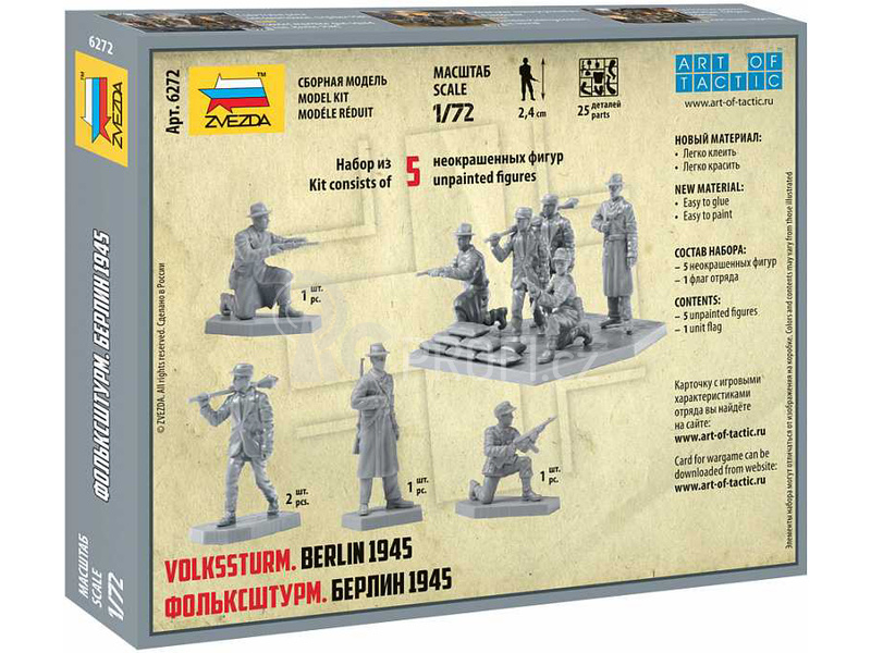 Zvezda figurky - German Volkssturm (1:72)