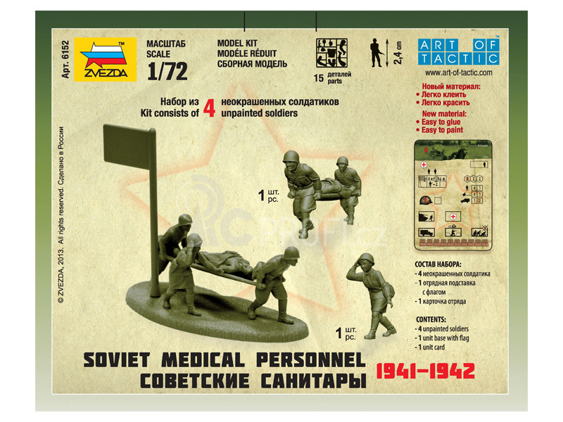 Zvezda figurky - ruští zdravotníci 1941-42 (1:72)