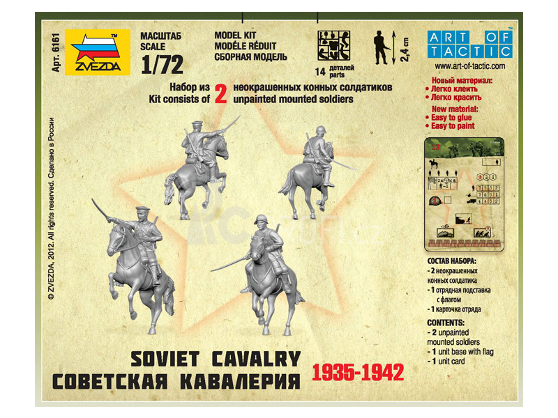 Zvezda figurky - sovětská kavalerie (1:72)