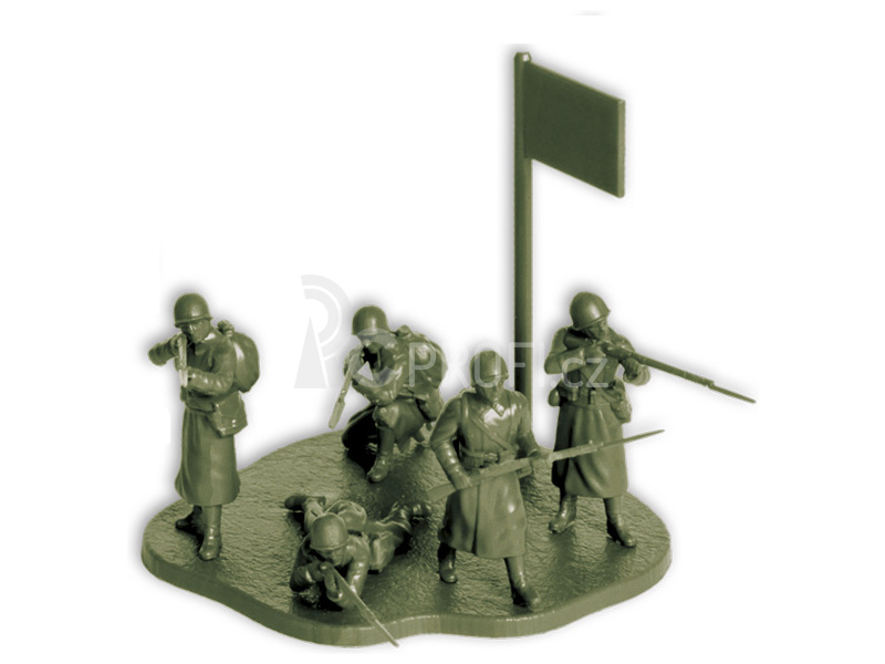 Zvezda figurky - sovětská pěchota (zimní uniforma) (1:72)