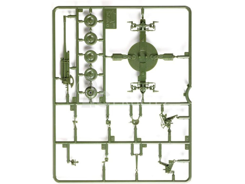 Zvezda figurky - sovětský protiletadlový kanon 85mm (1:72)