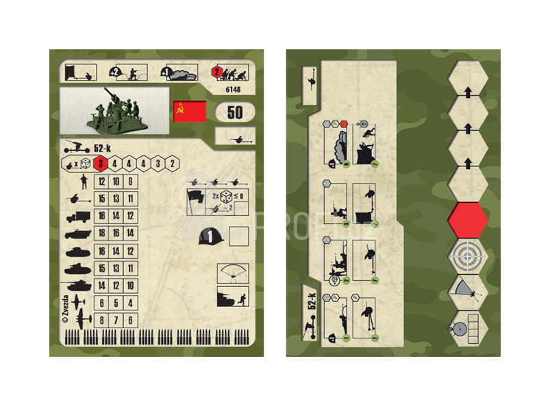 Zvezda figurky - sovětský protiletadlový kanon 85mm (1:72)