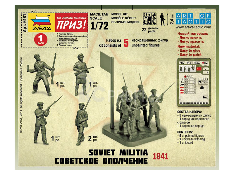 Zvezda figurky Soviet Militia 1941 (1:72)
