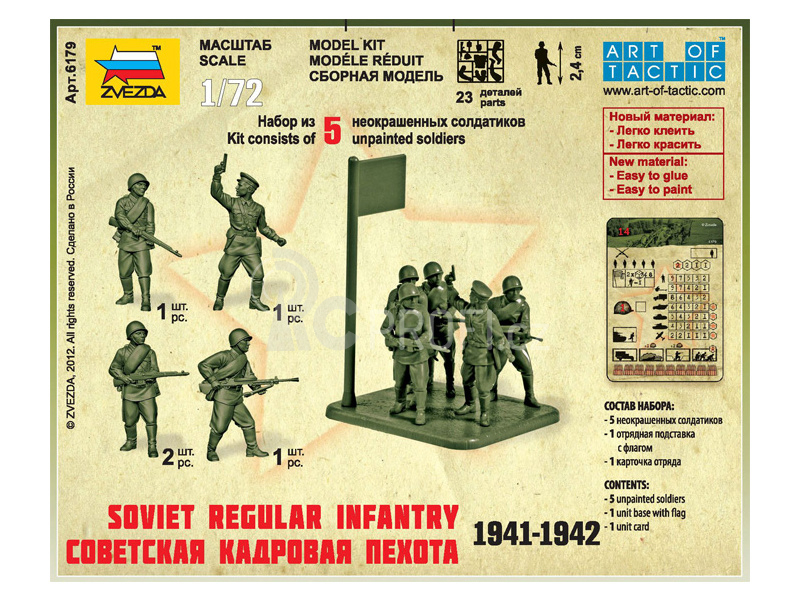Zvezda figurky Soviet Regular Infantry 1941-42 (1:72)