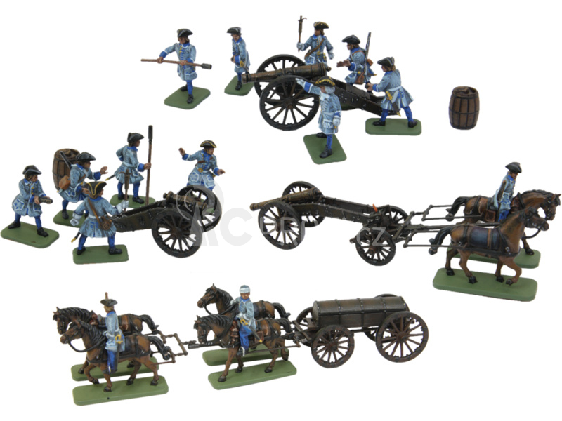 Zvezda figurky - švédské dělostřelectvo (1:72)