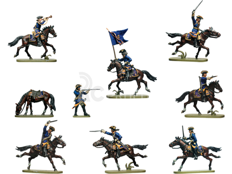 Zvezda figurky - švédští dragouni (1:72)
