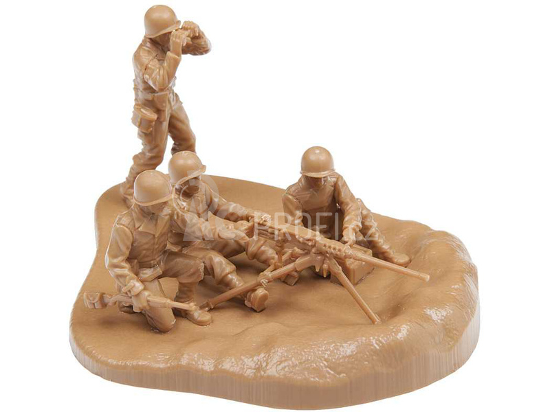 Zvezda figurky - US Browning M2 s vojáky (1:72)