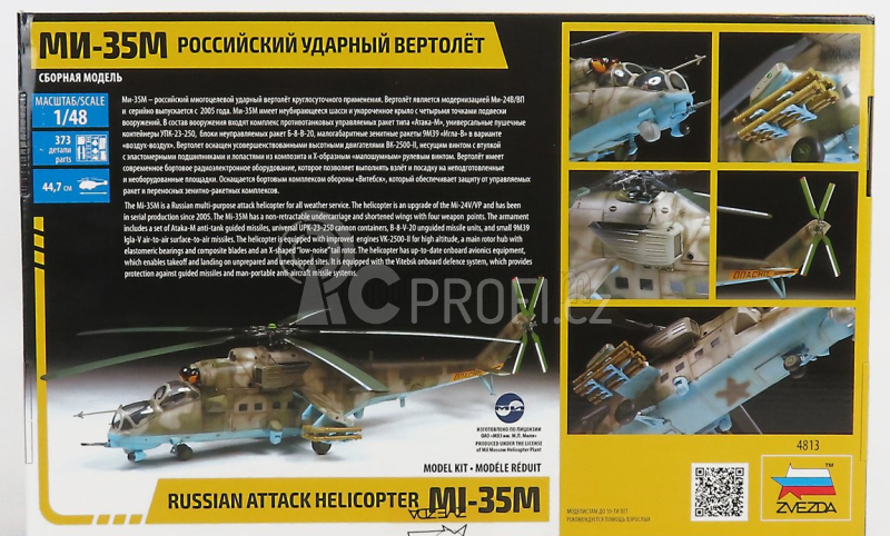 Zvezda Helicopter Mi-35m Russian Attack Military 1969 1:48 /