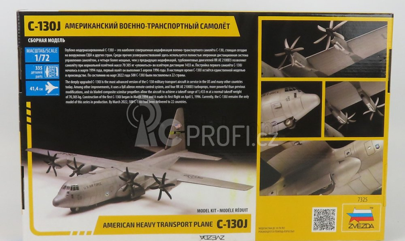Zvezda Lockheed martin C-130j Airplane Military American Heavy Transport Plane 1954 1:72 /