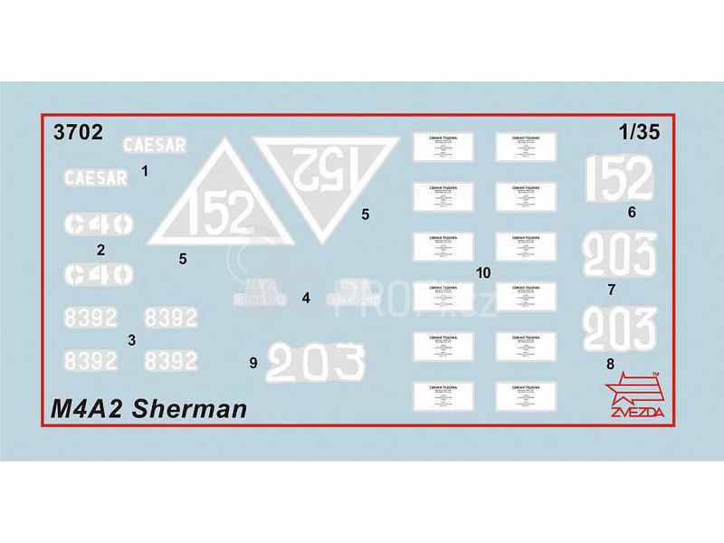 Zvezda M4 A2 Sherman (1:35)