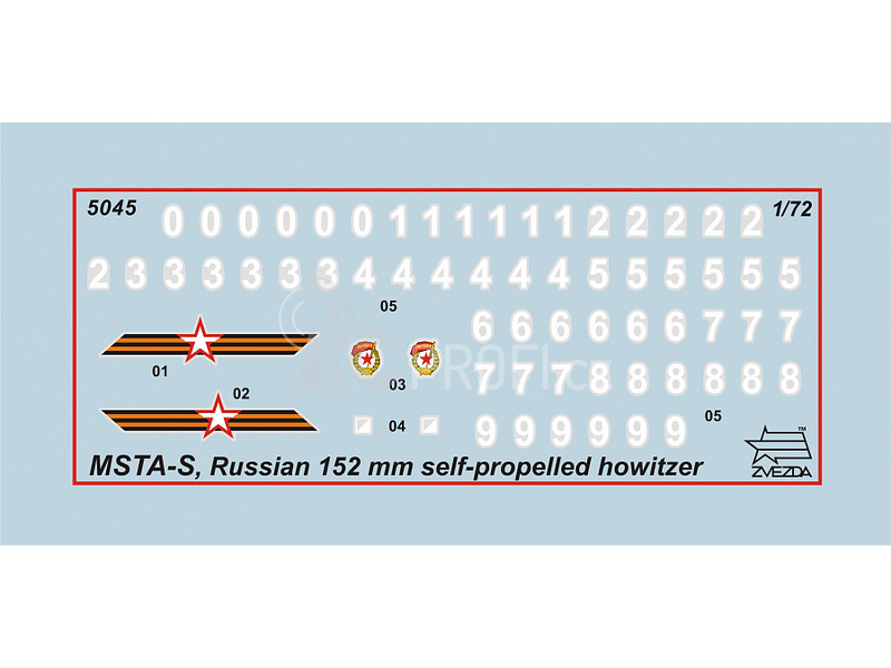 Zvezda MSTA-S Self Propelled Howitzer (1:72)