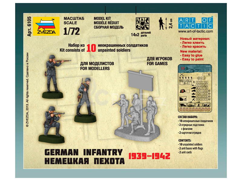 Zvezda německá pěchota z východní fronty 1941 (1:72)