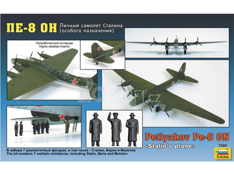Zvezda Petlyakov Pe-8 ON Stalin´s Plane reedice (1:72)