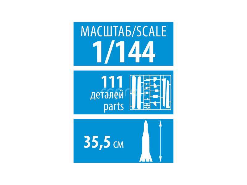 Zvezda raketa Sojuz (1:144)