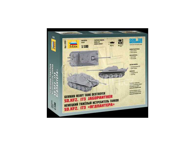 Zvezda Sd.Kfz.173 německý těžký stíhač tanků Jagdpanther (1:100)