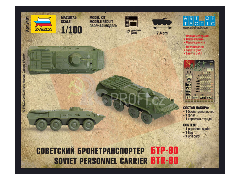 Zvezda Snap Kit - BTR-80 (1:100)