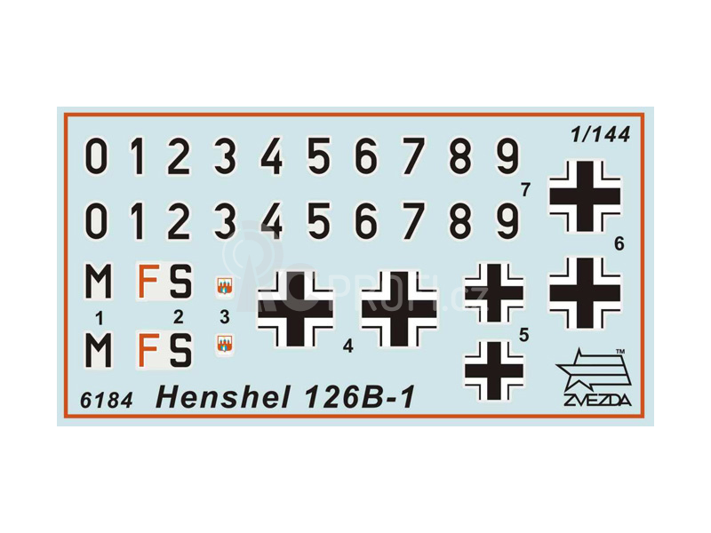 Zvezda Snap Kit - Henschel HS-126B (1:144)