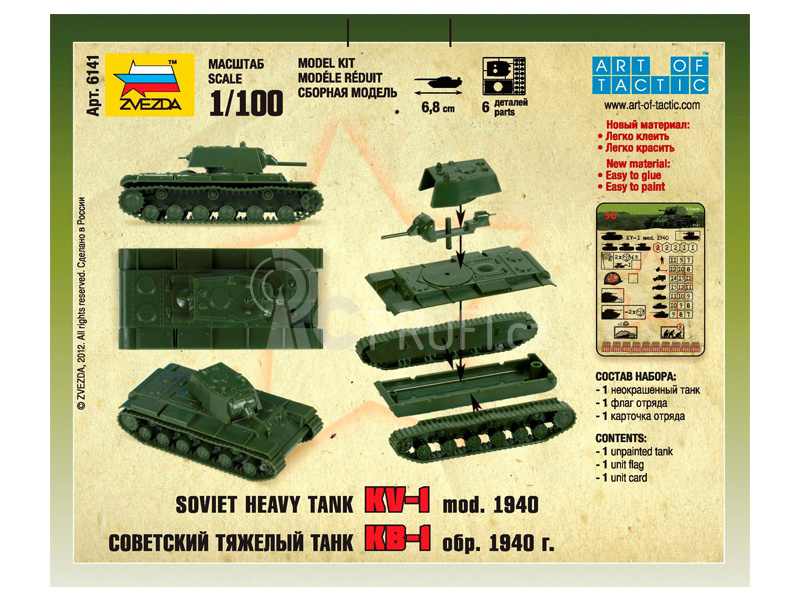 Zvezda Snap Kit - KV-1 (1:100)