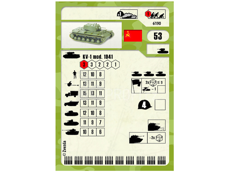 Zvezda Snap Kit - KV-1 s kanónem F-32 (1:100)