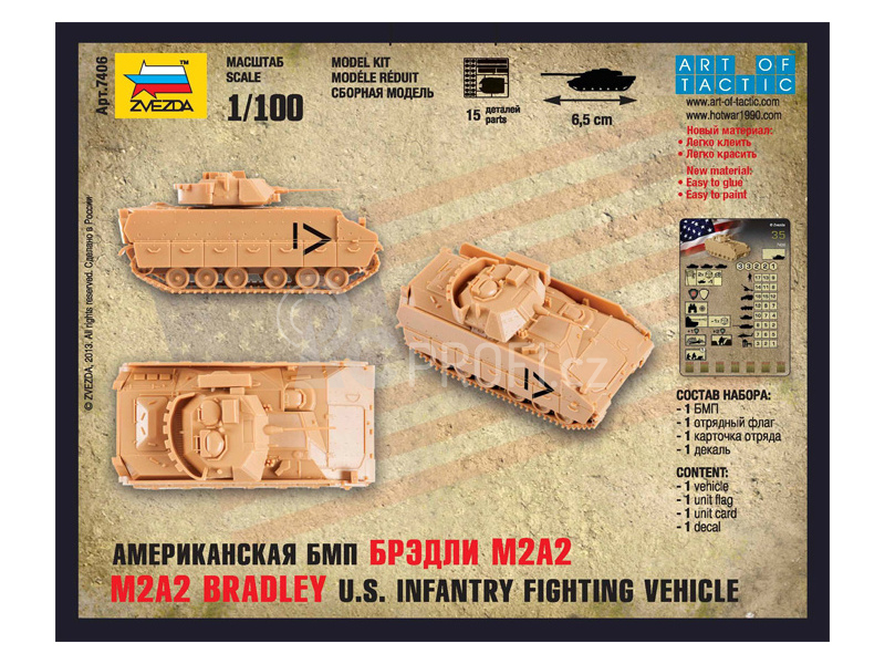 Zvezda Snap Kit - M2A2 Bradley (1:100)