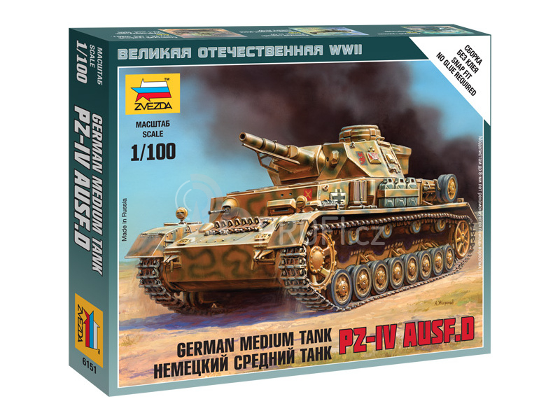 Zvezda Snap Kit - Pz-IV Ausf.D (1:100)