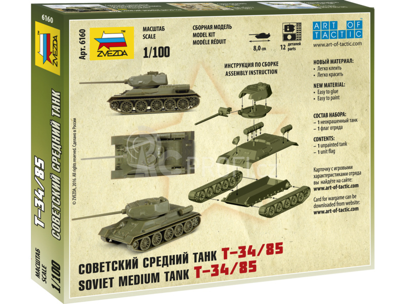 Zvezda Snap Kit - T-34/85 (1:100)