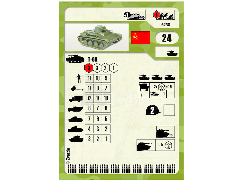 Zvezda Snap Kit - T-60 (1:100)