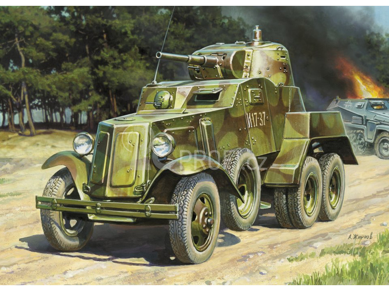 Zvezda sovětské obrněné vozidlo BA-10 (1:35)