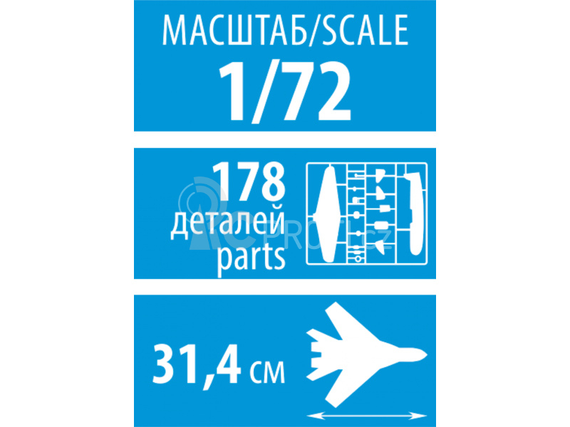 Zvezda Sukhoi SU-27 UB Flanker-C (1:72)