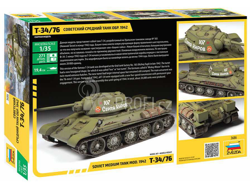 Zvezda T-34/76 mod.1942 (1:35)