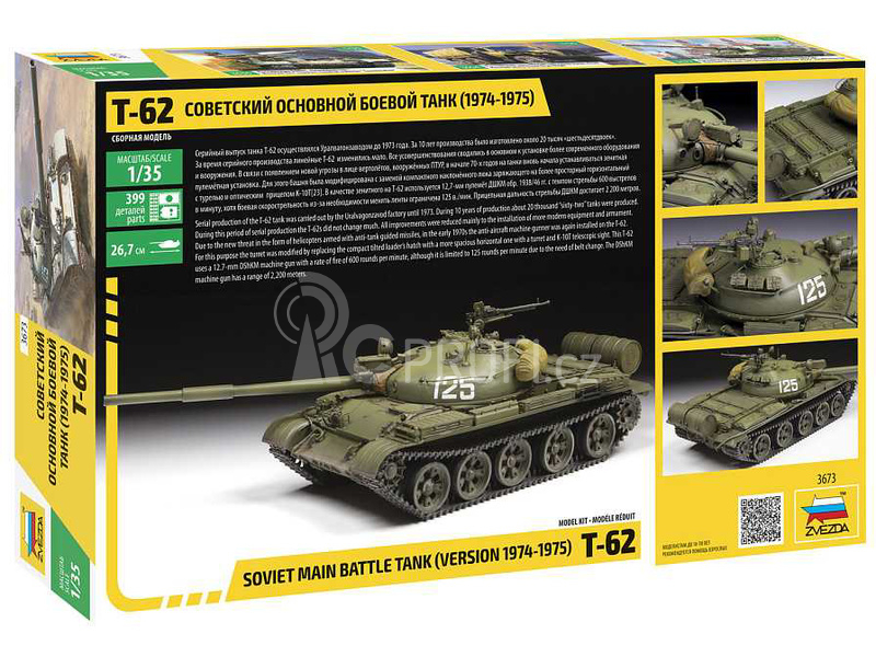 Zvezda T-62 Verze 1974 - 1975 (1:35)