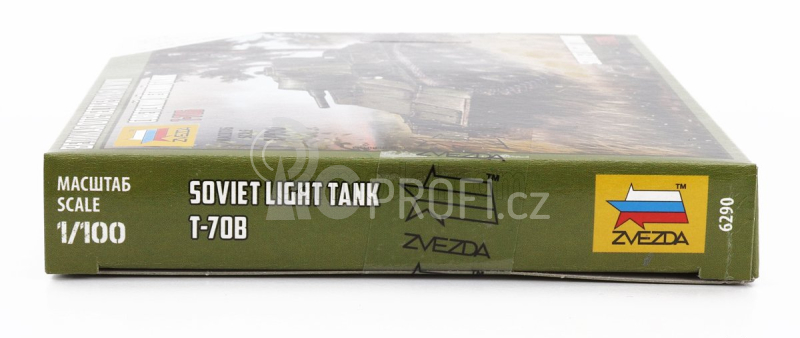Zvezda Tank T-706 Soviet Light Tank Military 1945 1:100 /