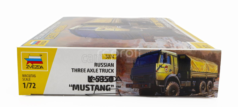 Zvezda Truck K-5350 Mustang Telonato Military 3-assi 1989 1:72 /