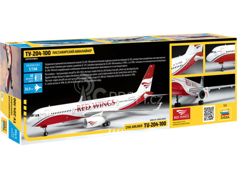 Zvezda Tupolev Tu-204-100 (1:144)