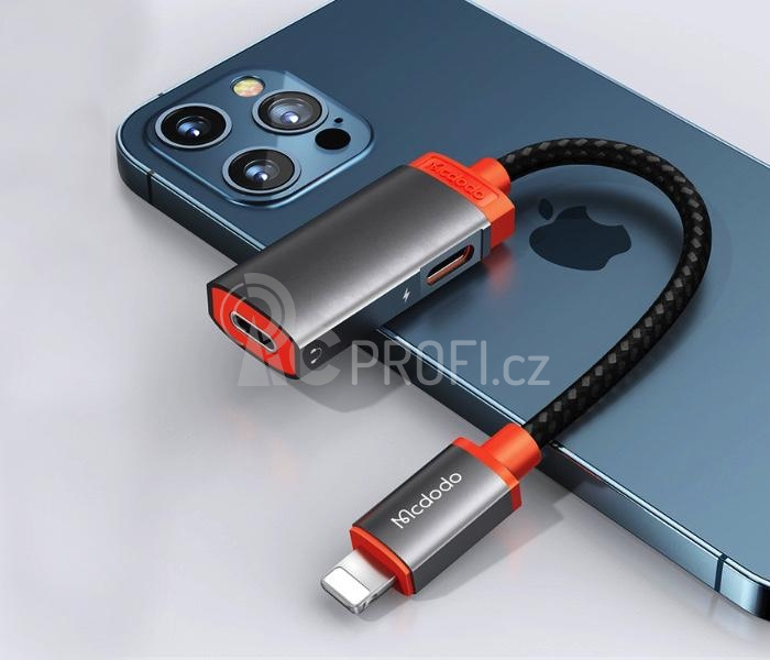 Zvukový adaptér Lightning na Dual-Lightning (2A)