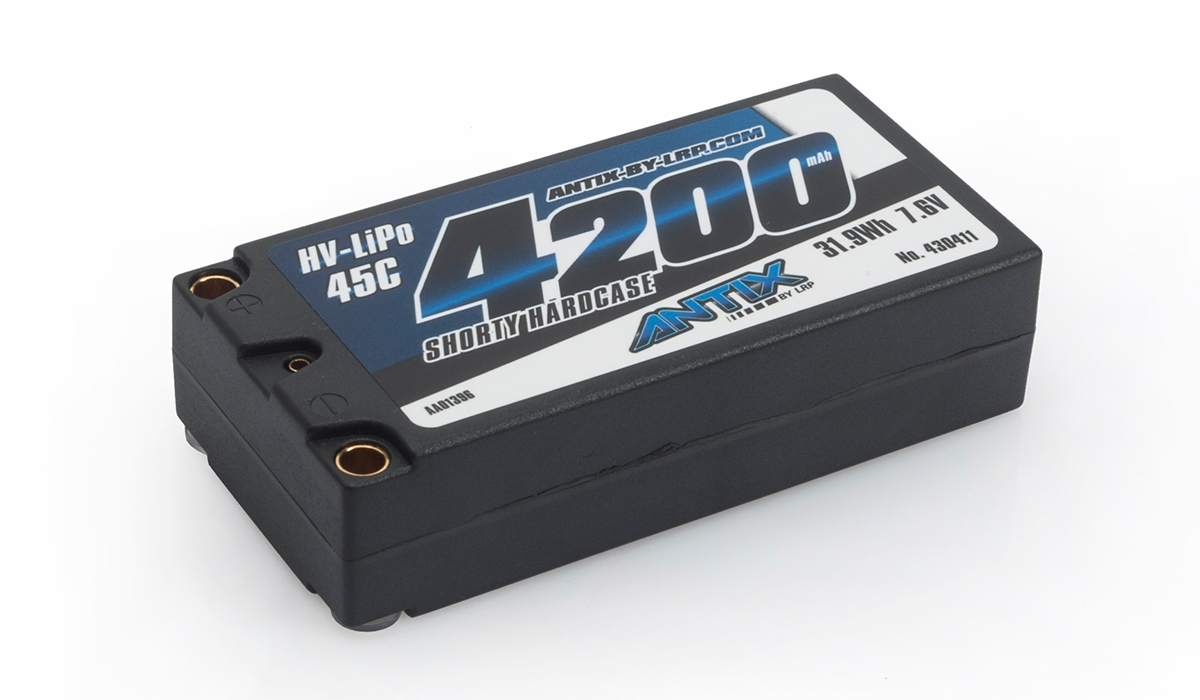 Li-pol akumulátor Antix by LRP 4200 Shorty - 7,6 V LiHV - 45 LiPo Car Hardcase
