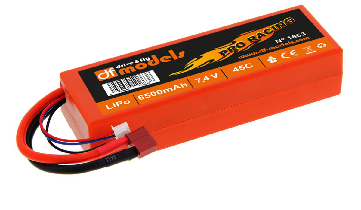 Akumulátor LiPo Akku 7,4 V / 6500 mAh - 45C Pro Racing
